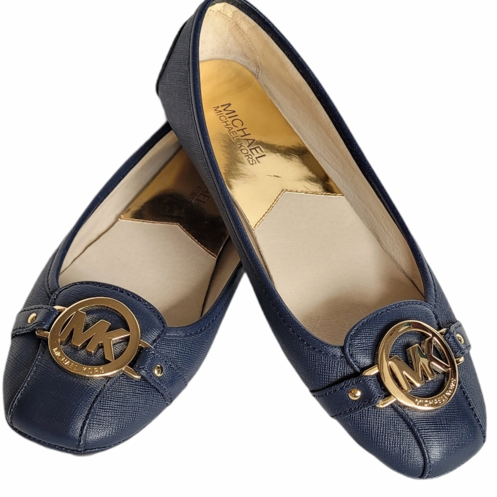 MICHAEL Michael Kors Fulton Moccasin Flats Blue